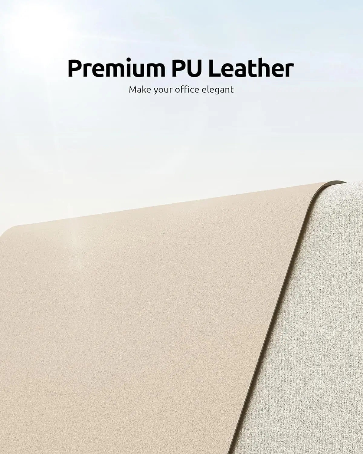 Large PU Leather Desk Pad Protector