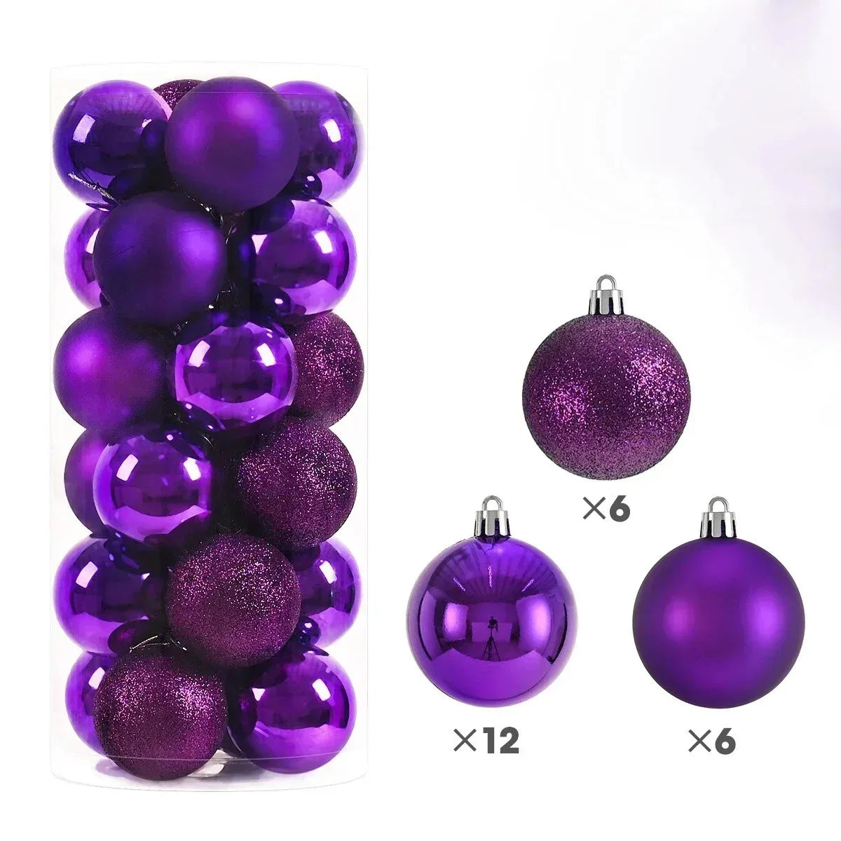 24PCS Christmas Tree Ball Ornaments
