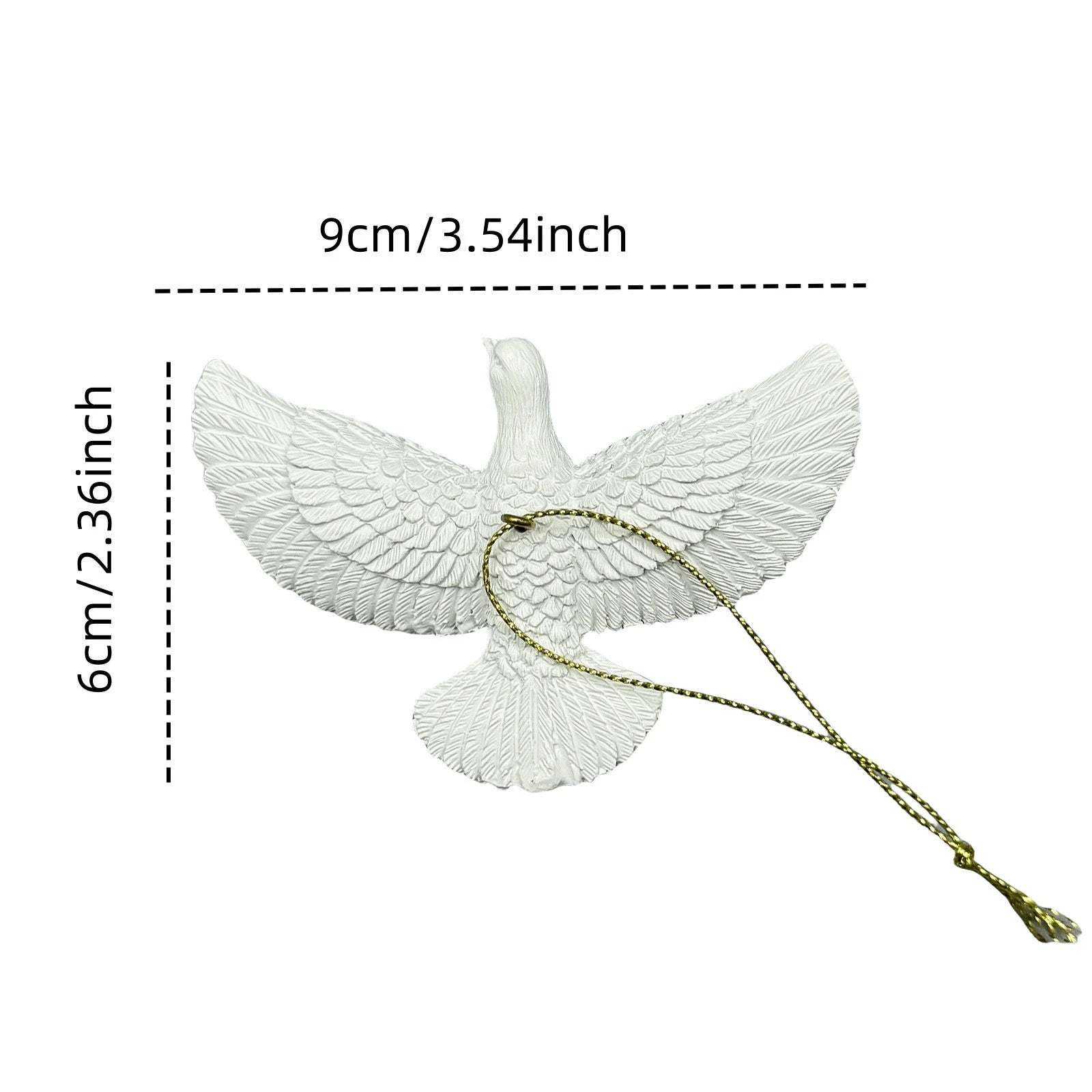 Friendship Doves Resin Christmas Ornament