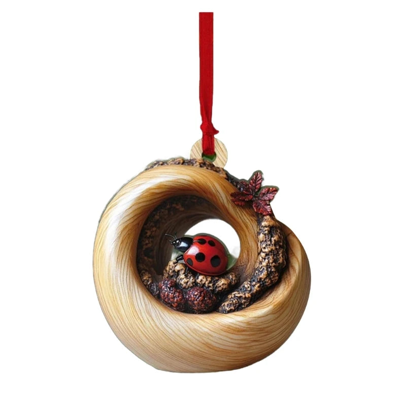 Acrylic Owl Christmas Tree Ornament