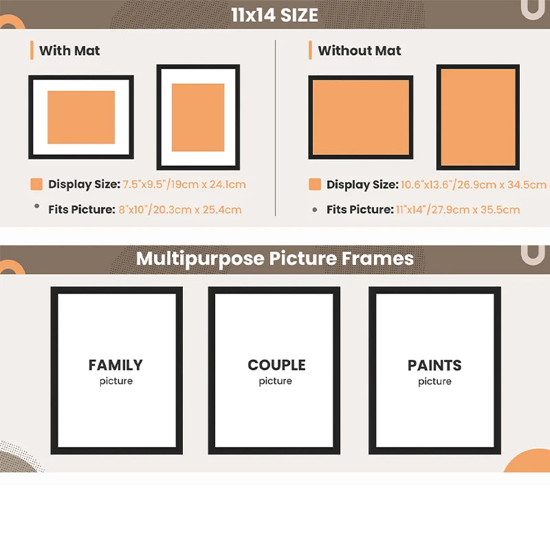 11x14 Modern Photo Frame