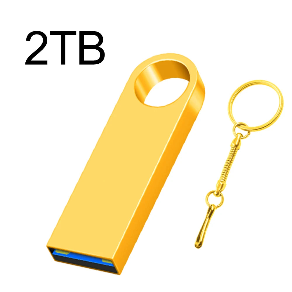 Metal USB Flash Drive – 128GB to 2TB High-Speed USB 3.0