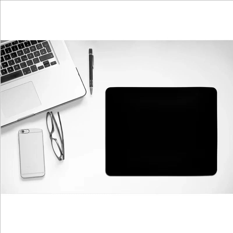 Black Gaming Mouse Pad – Anti-Slip Rubber Office & Esports Mat: