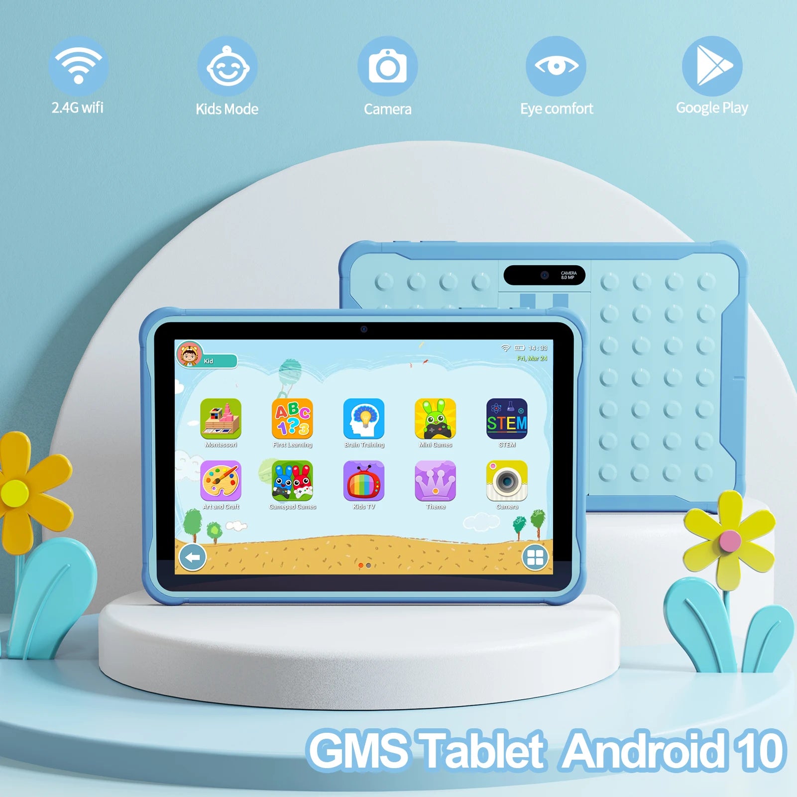 Pritam 10" Kids Tablet – 2GB+64GB,