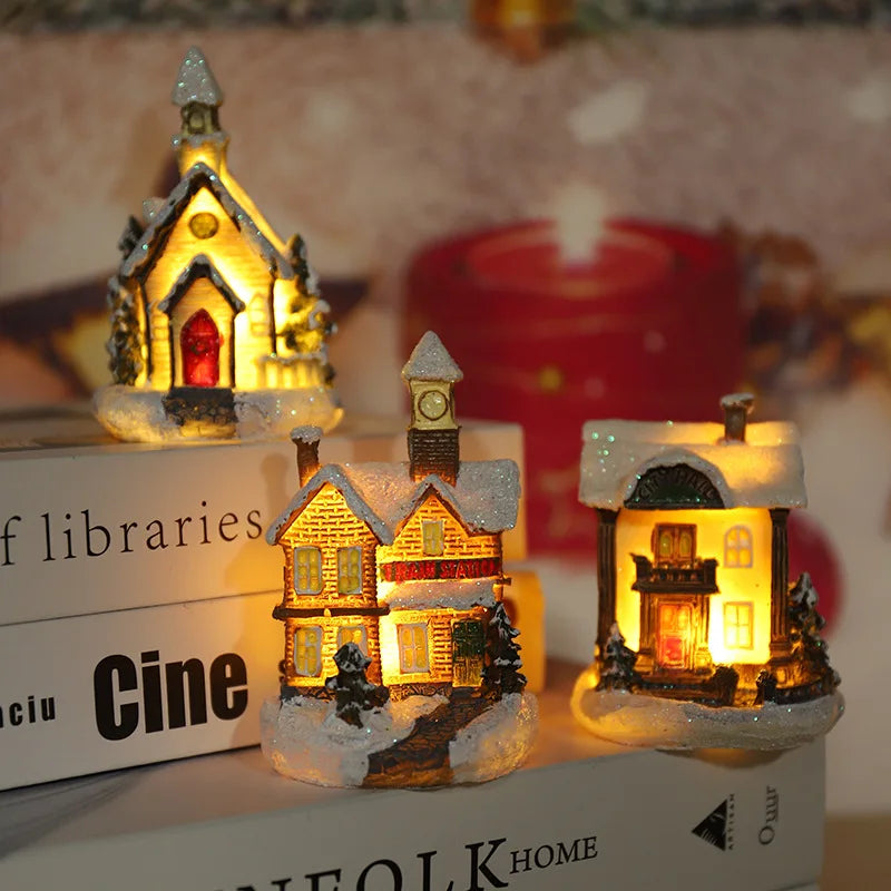 Christmas LED Glowing House Ornament