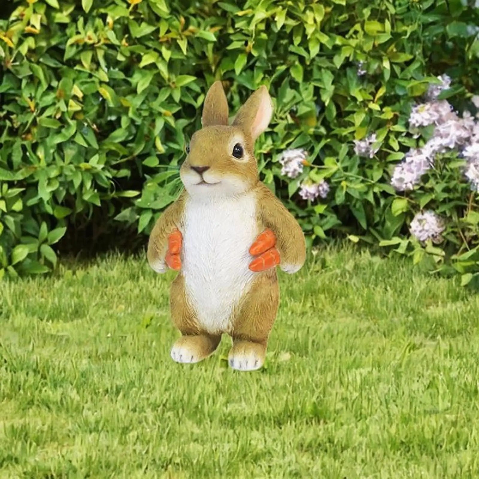 Bunny Garden Statue Resin Ornament