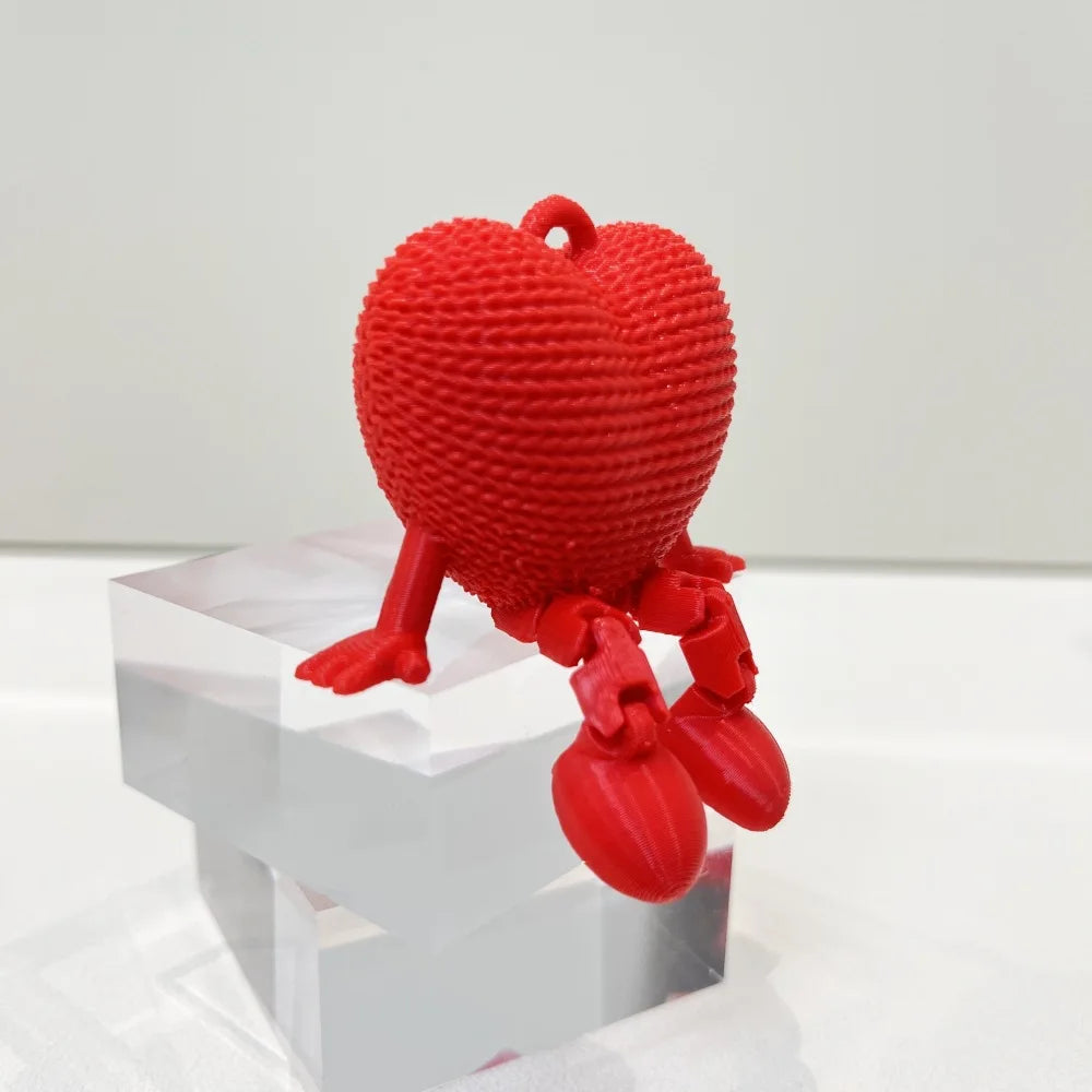 3D Printed Red Heart Ornament