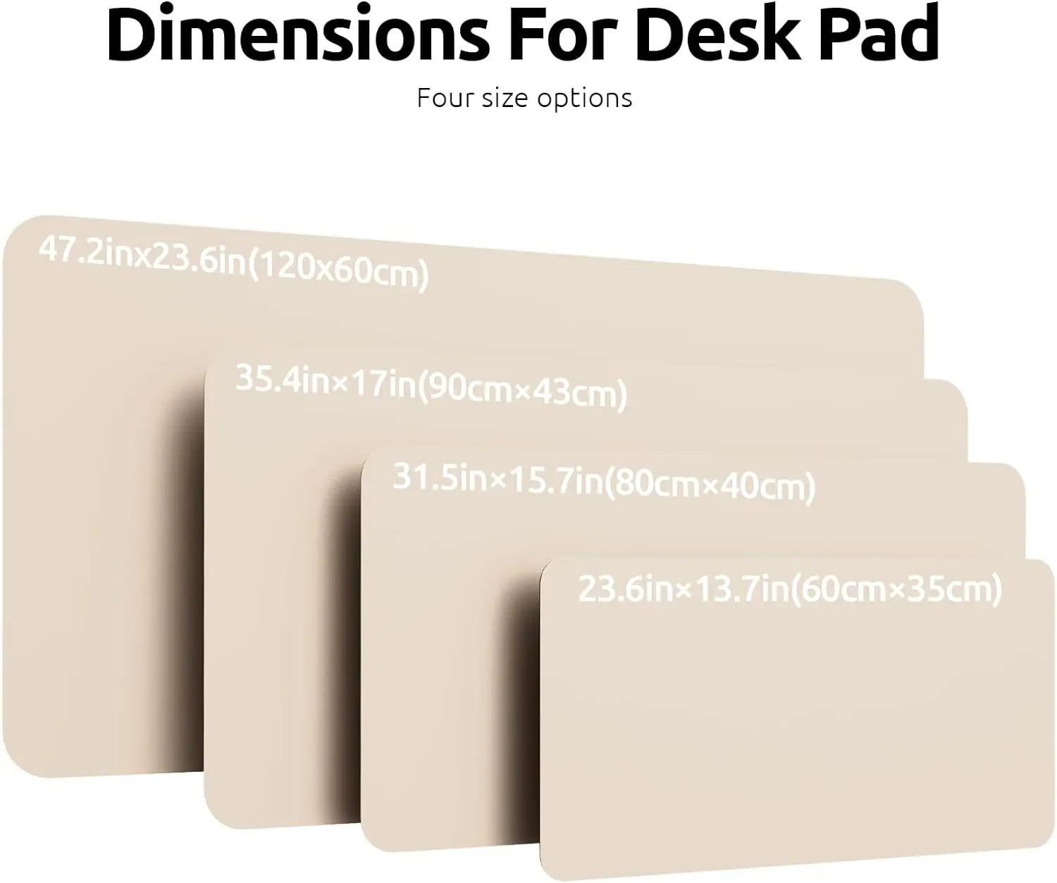 Large PU Leather Desk Pad Protector
