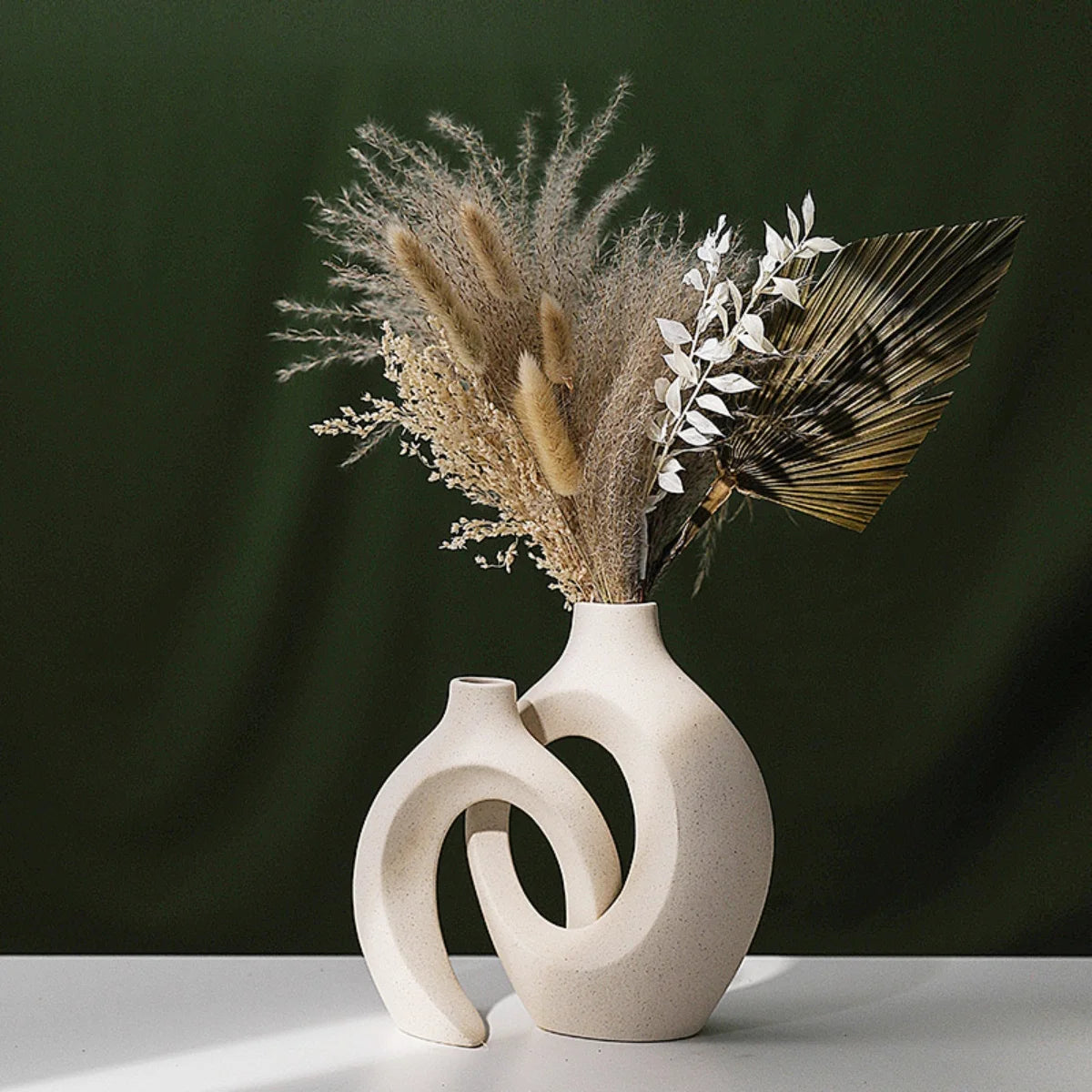 2-Piece Ceramic Vase Set