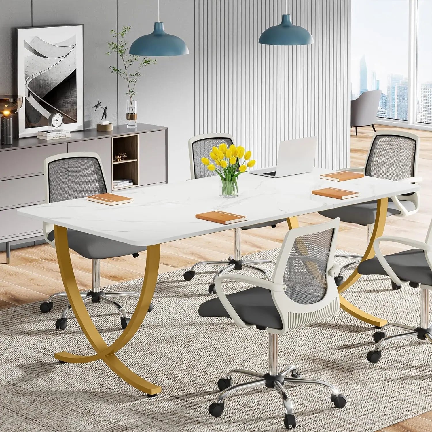 Modern Computer & Conference Table