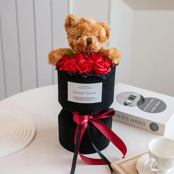 Rose Bear Bouquet Gift