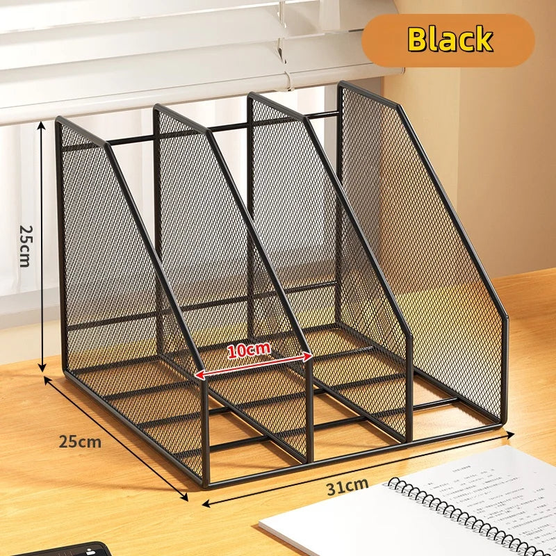 Metal File Rack Desktop Organizer