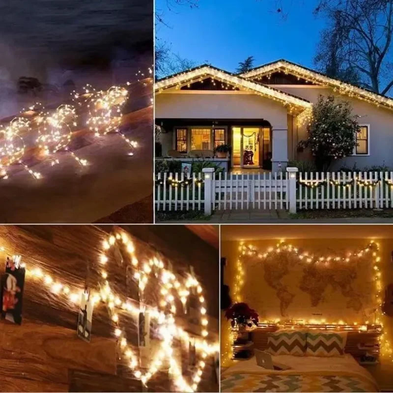 Outdoor Solar LED Fairy String Lights