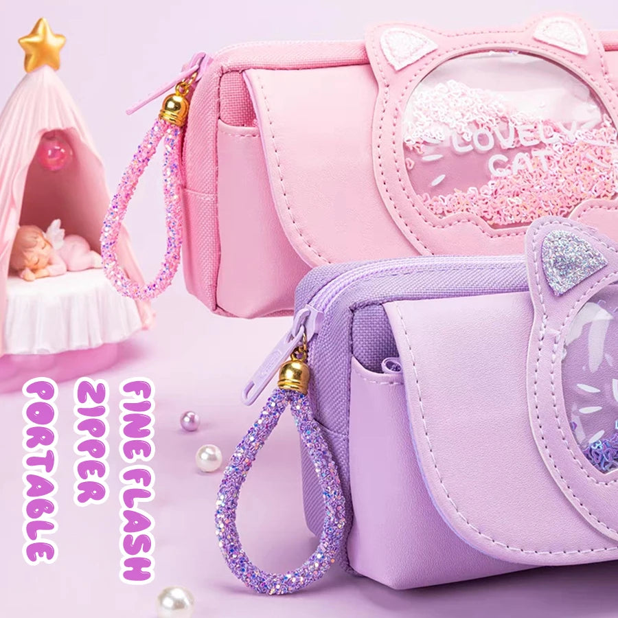 Kawaii Quicksand Pencil Case