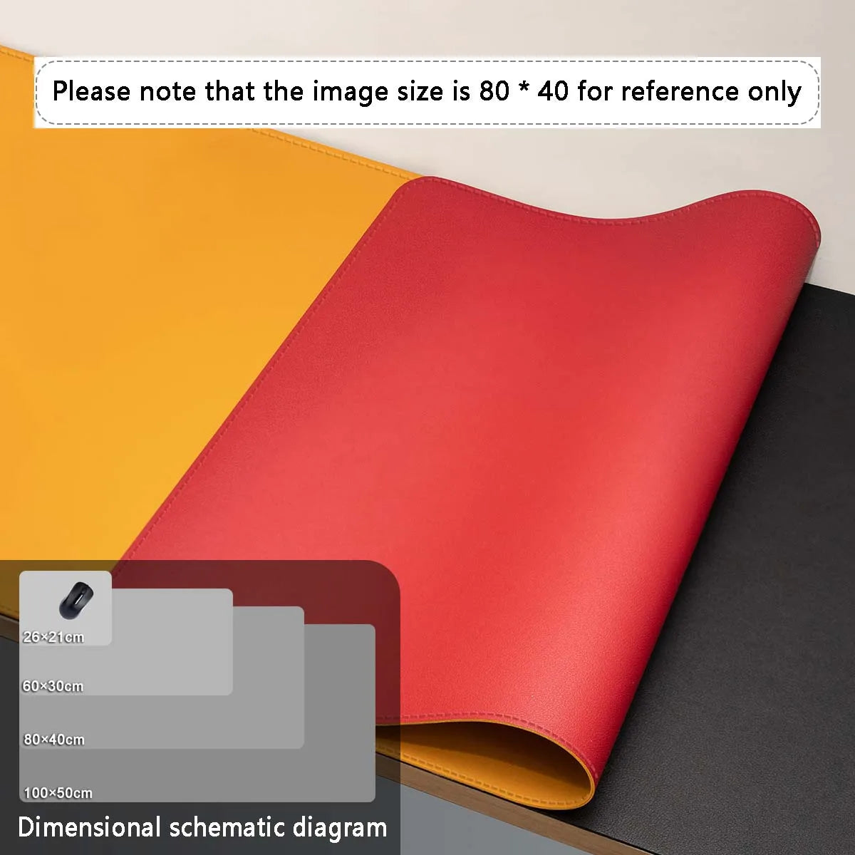Large PU Leather Desk Mat