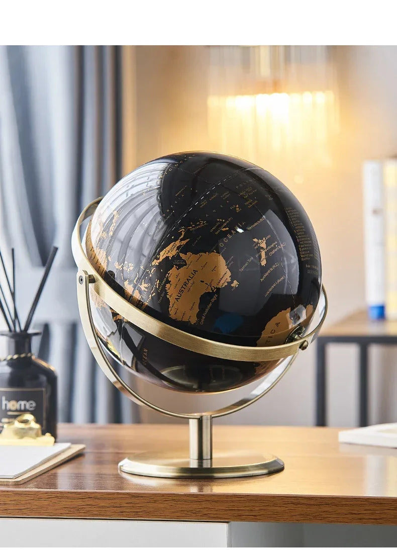 Creative Metal Rotating Globe Decoration