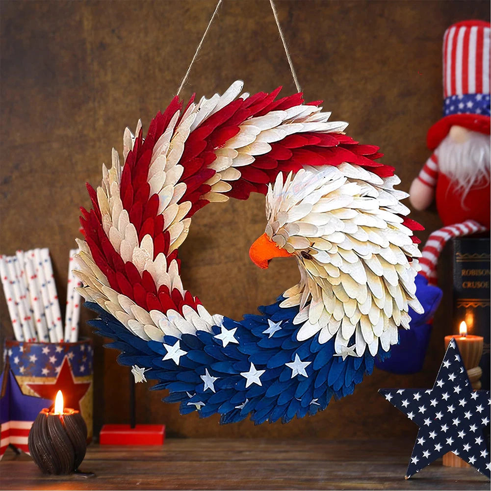 American Flag Eagle Wreath