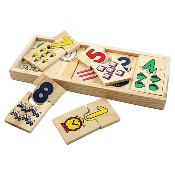 Wooden Counting & Math Puzzle Toy for Kids