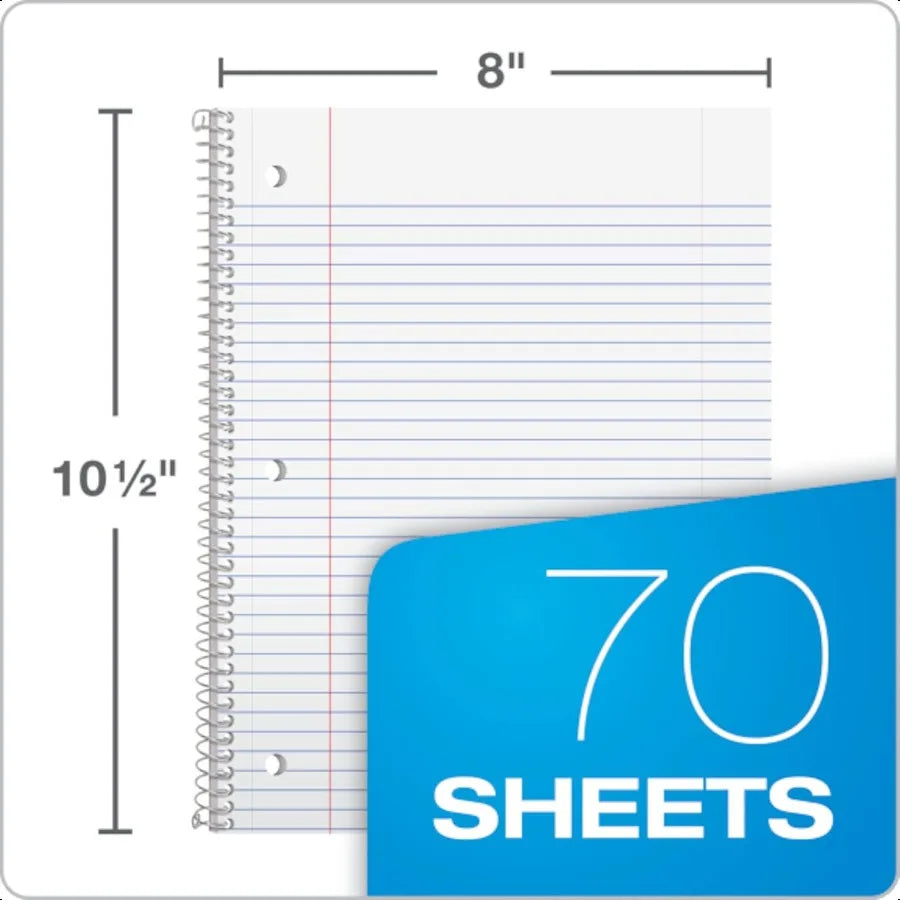 6-Pack Spiral Notebooks