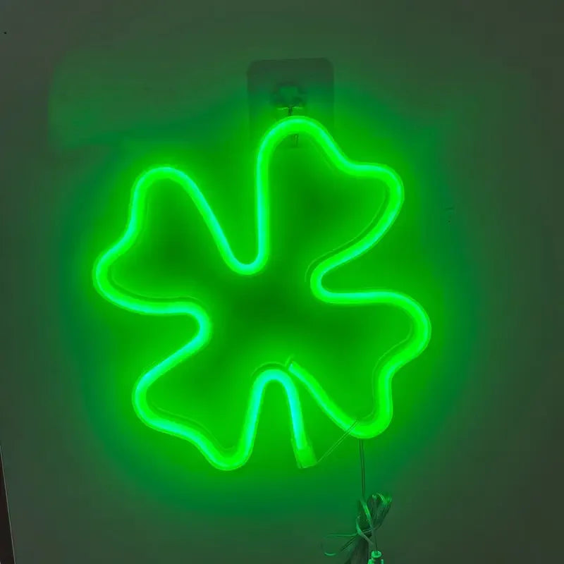 Green Clover LED Neon Sign
