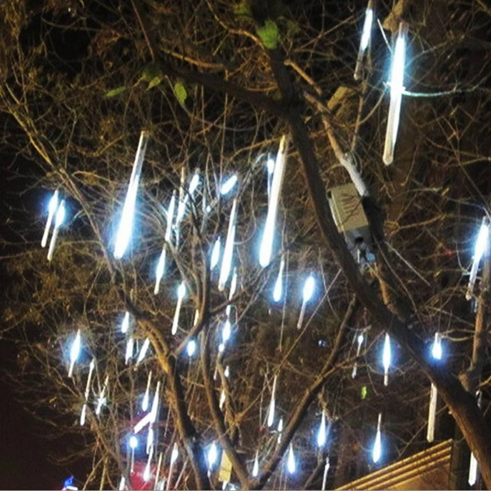 LED Meteor Shower Rain String Lights