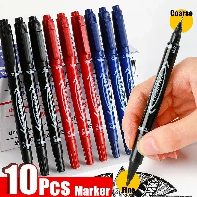 Permanent Marker Pens – Twin Tip Fine & Bold