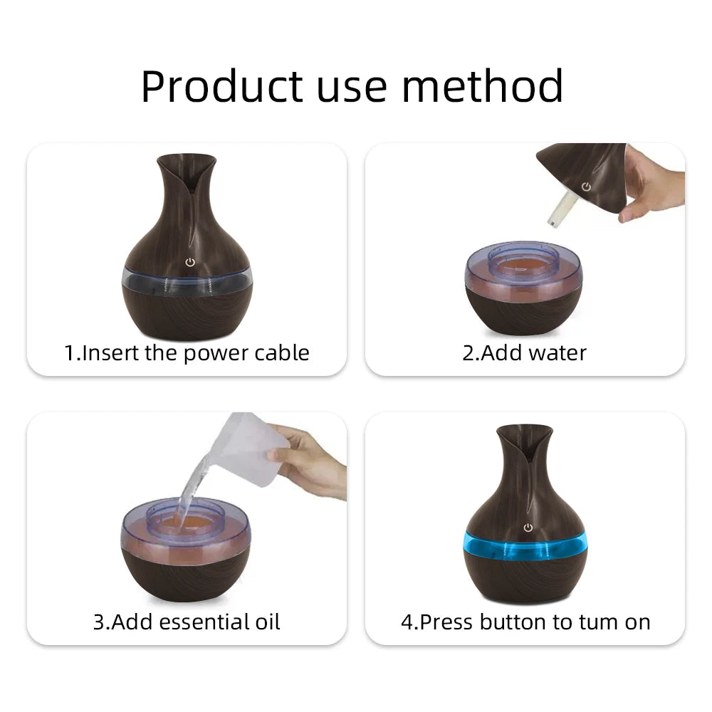 300ML USB Aromatherapy Diffuser & Humidifier