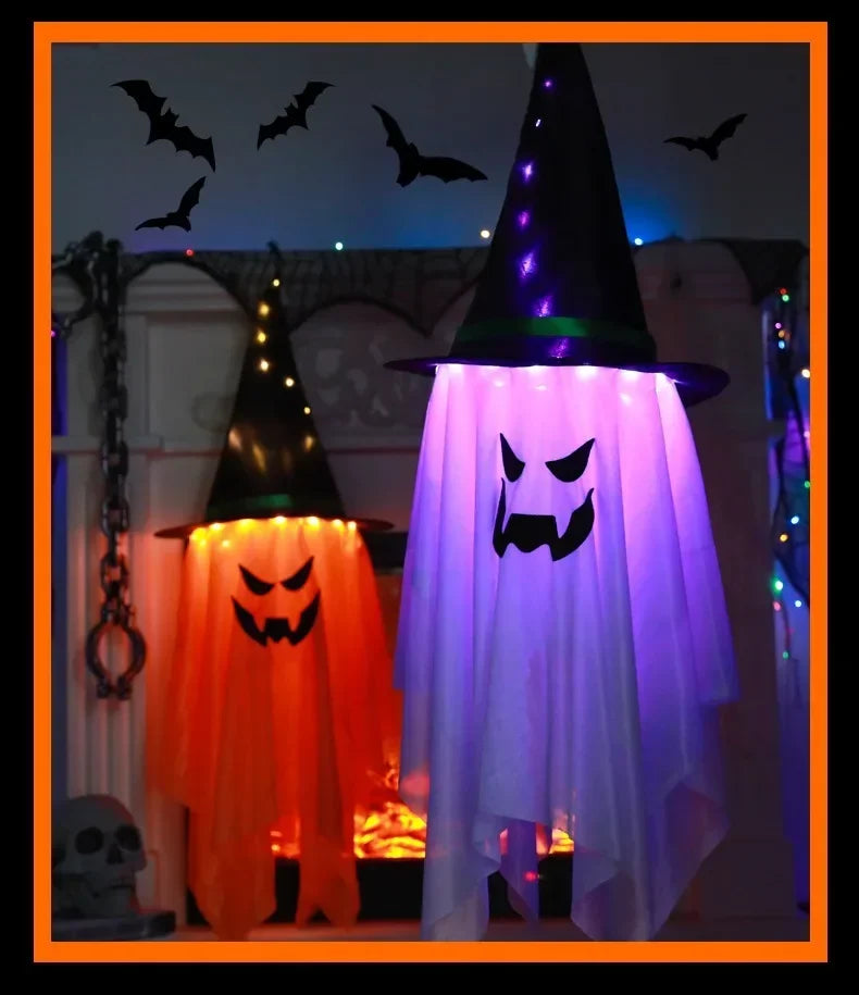 LED Flying Witch Hat Lights