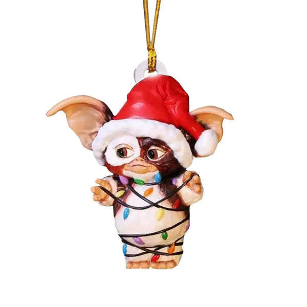 Xmas Gremlins Santa Hat Socks Decorations