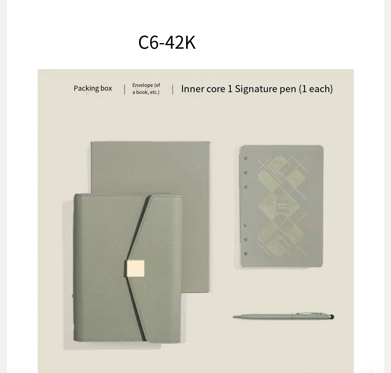 A5 PU Leather Refillable Notebook Planner.