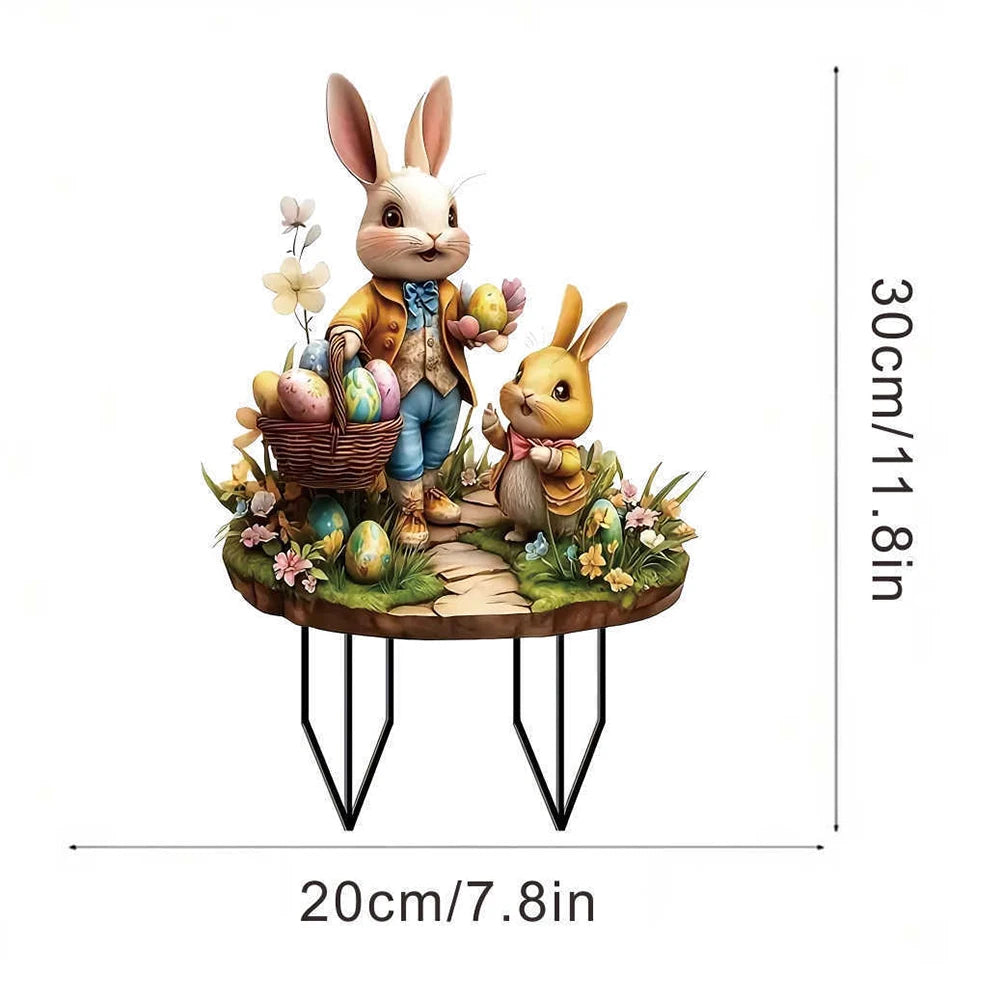 Easter Acrylic Garden Sign
