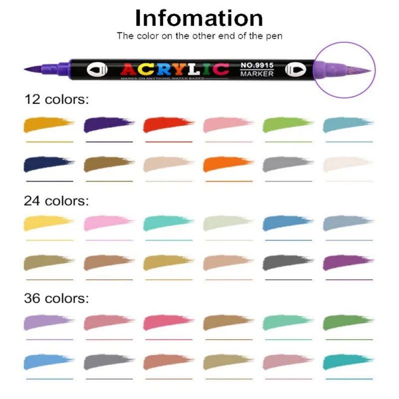 Acrylic Paint Markers Set