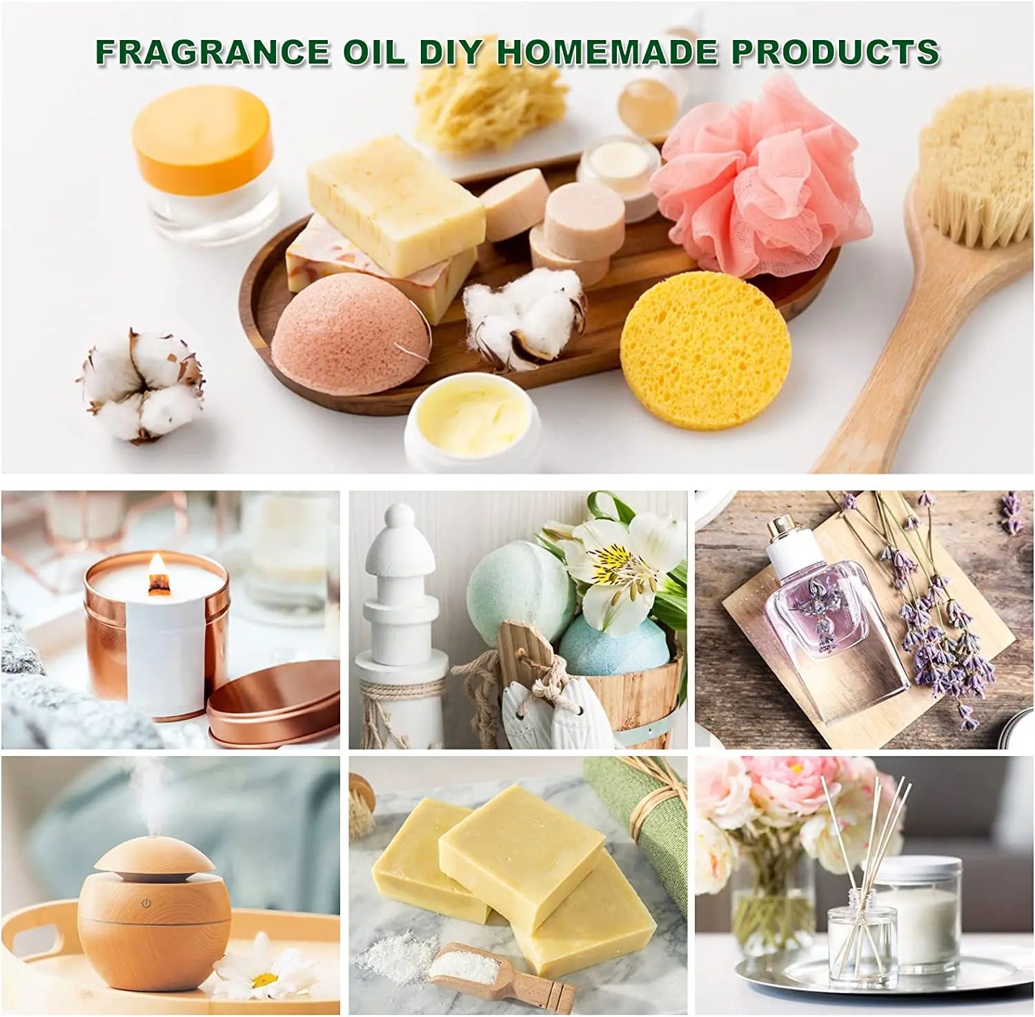 EUQEE 6-Piece Fragrance Oil Gift Set for Diffusers