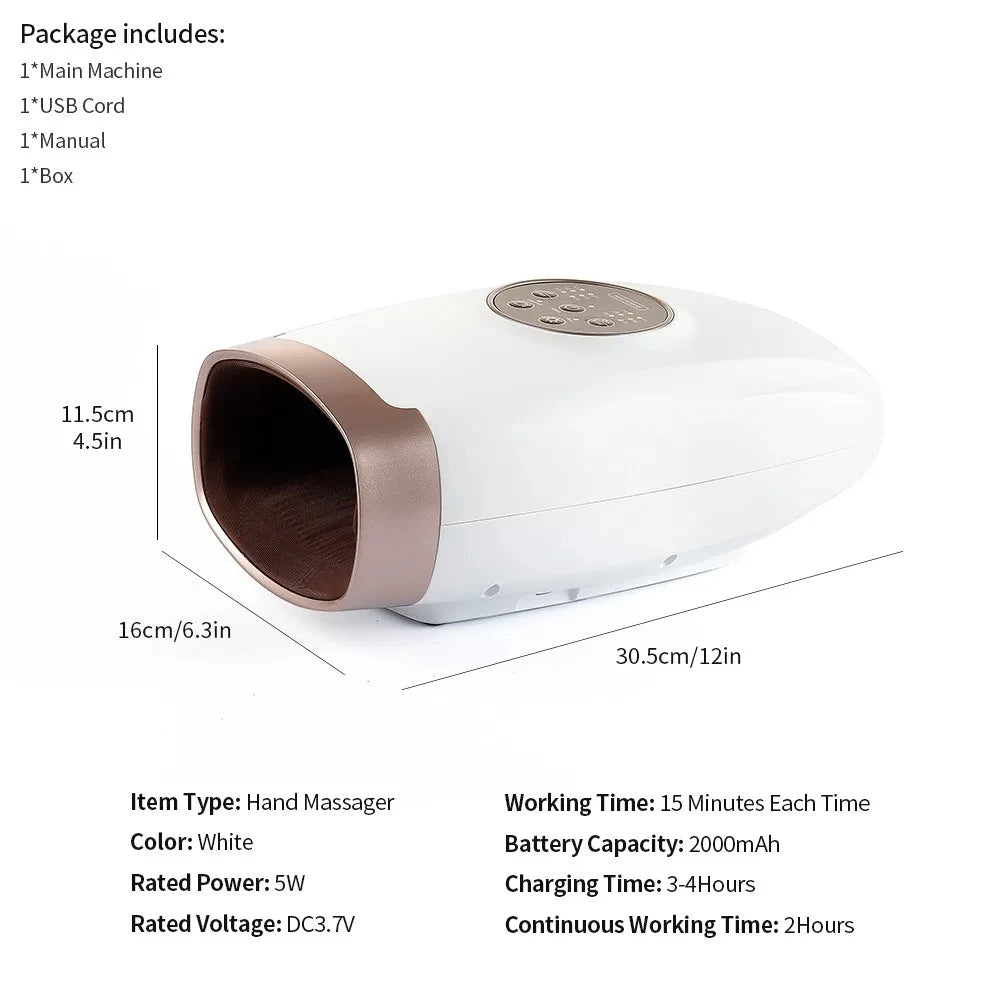 Hand Massager – Compression & Heat Therapy for Arthritis Relief