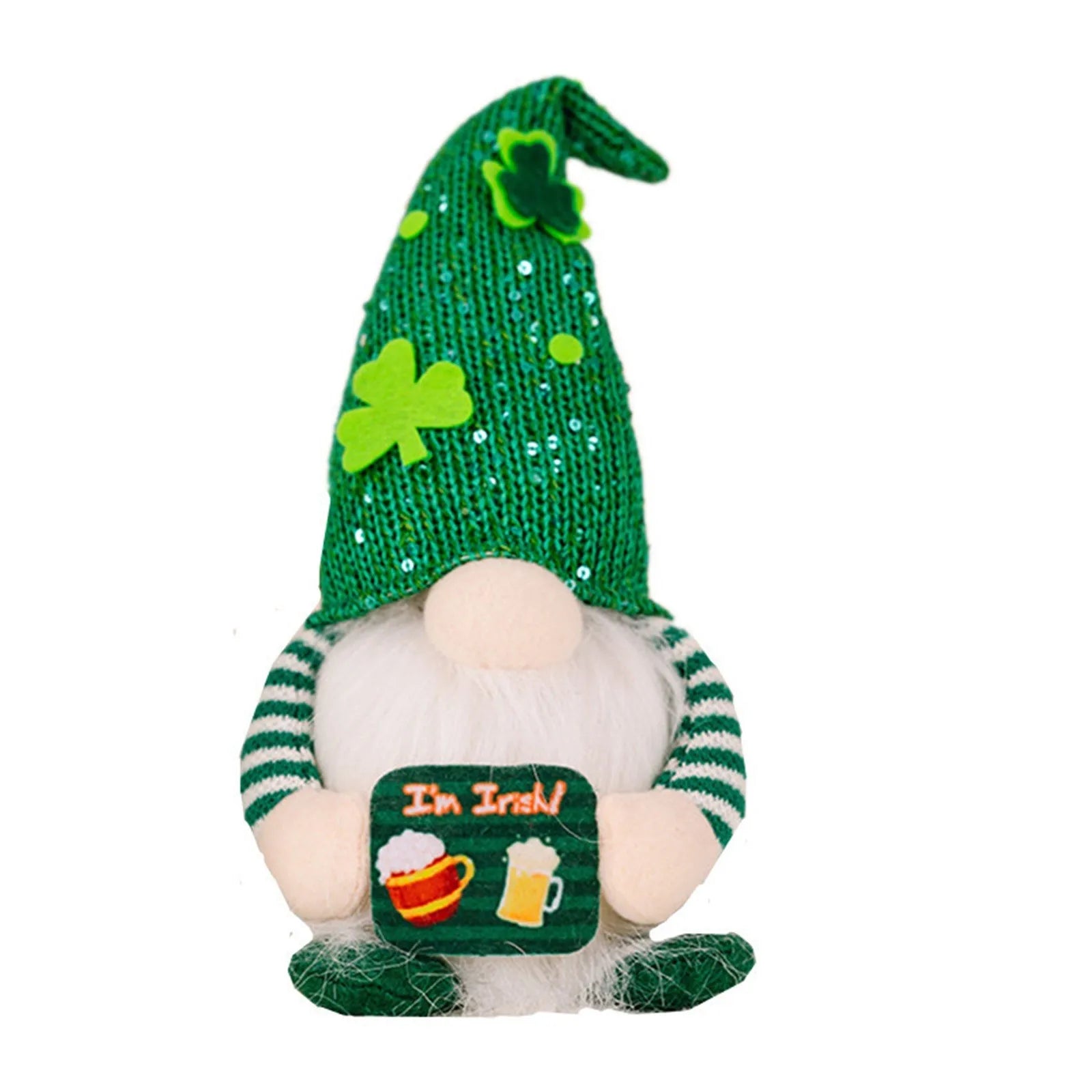 St. Patrick's Day Green Gnome Ornament