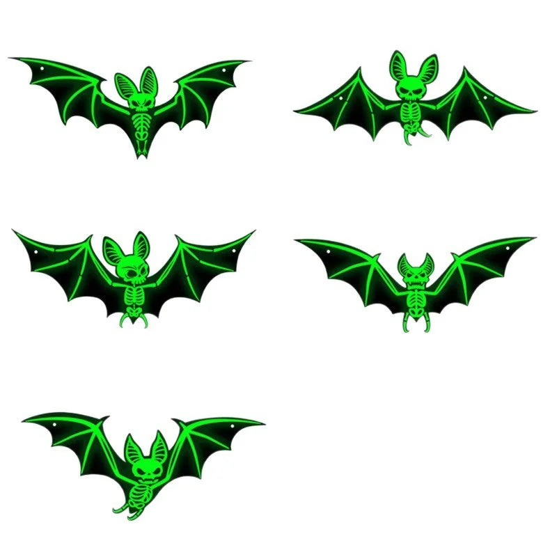 Glow-in-the-Dark 3D Hanging Bats