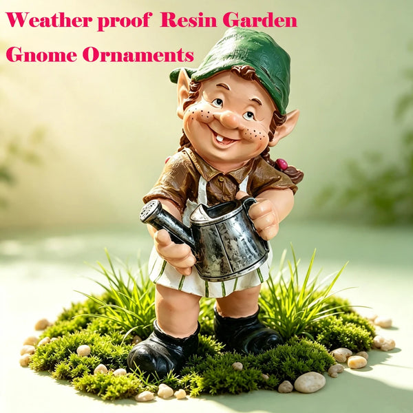 Whispering Garden Gnome Statue
