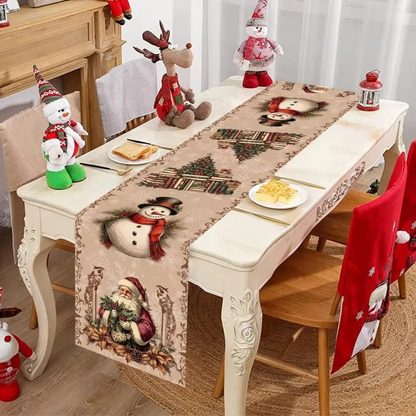 Santa Claus Christmas Table Runner