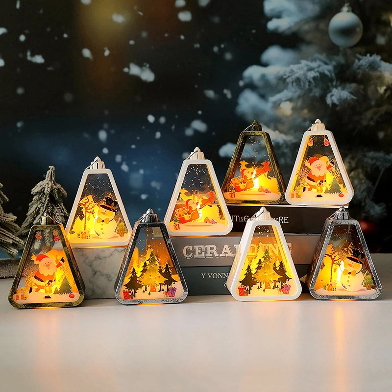 Christmas Snow Globe LED Lantern
