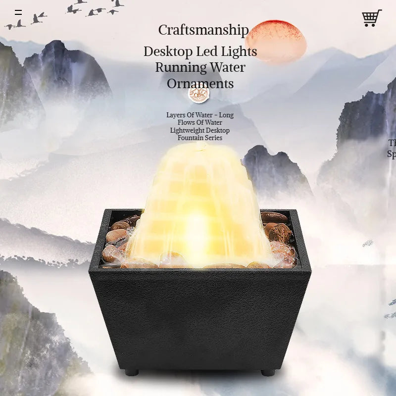 Desktop Feng Shui Waterfall Fountain