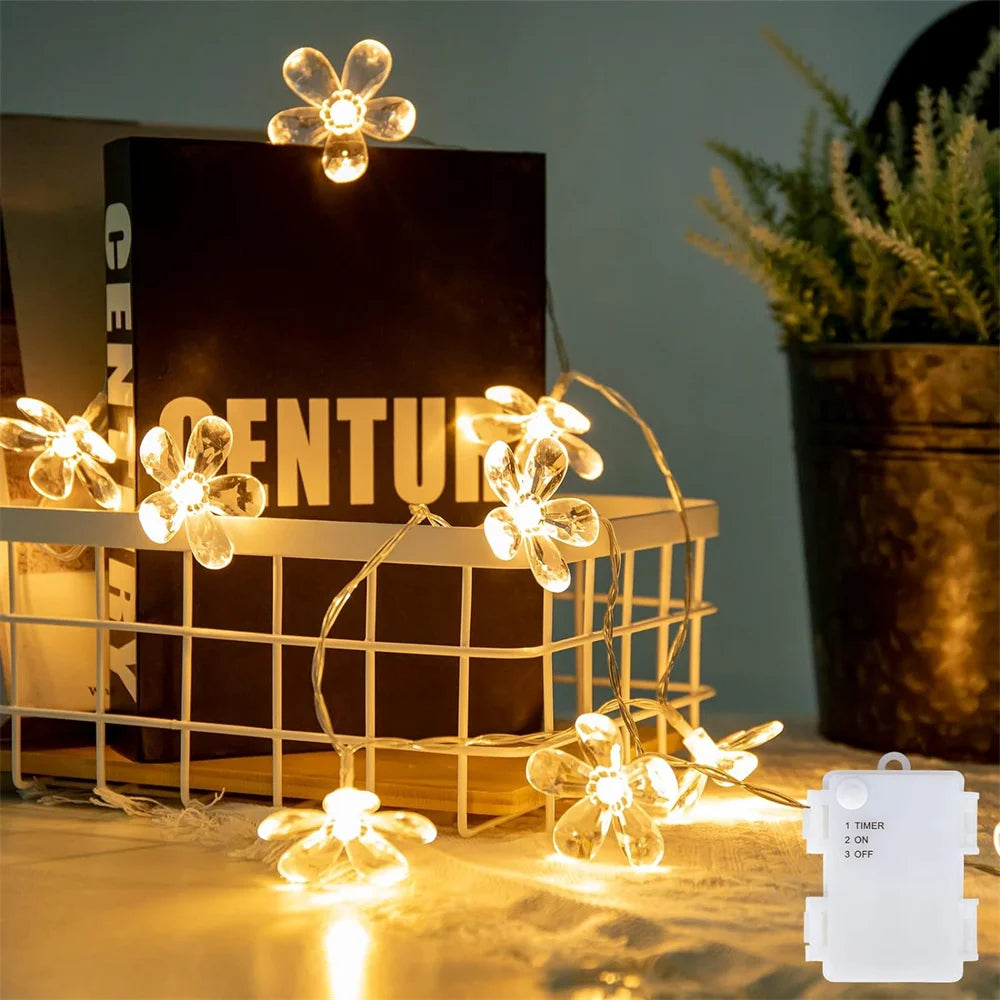 USB Flower LED String Lights