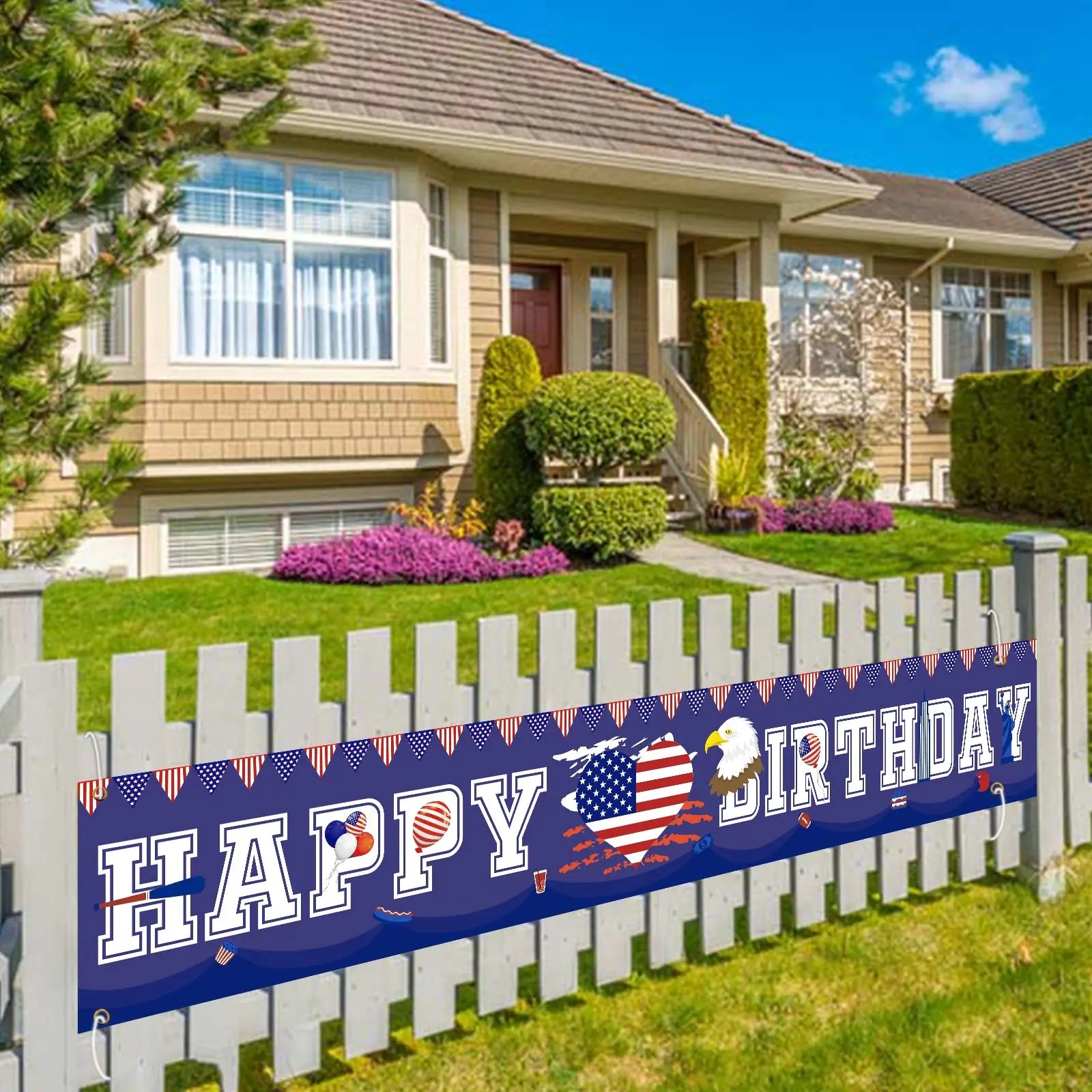 USA Independence Day Party Banner