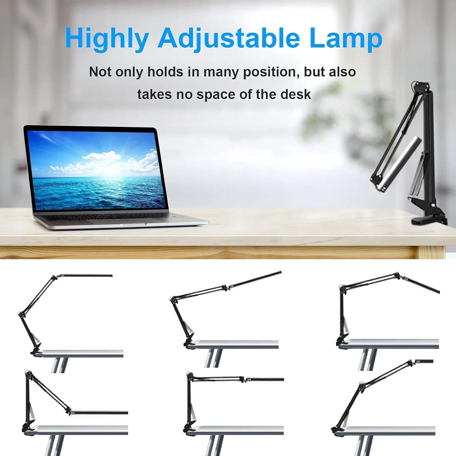 LED Clip-On Folding Desk Lamp