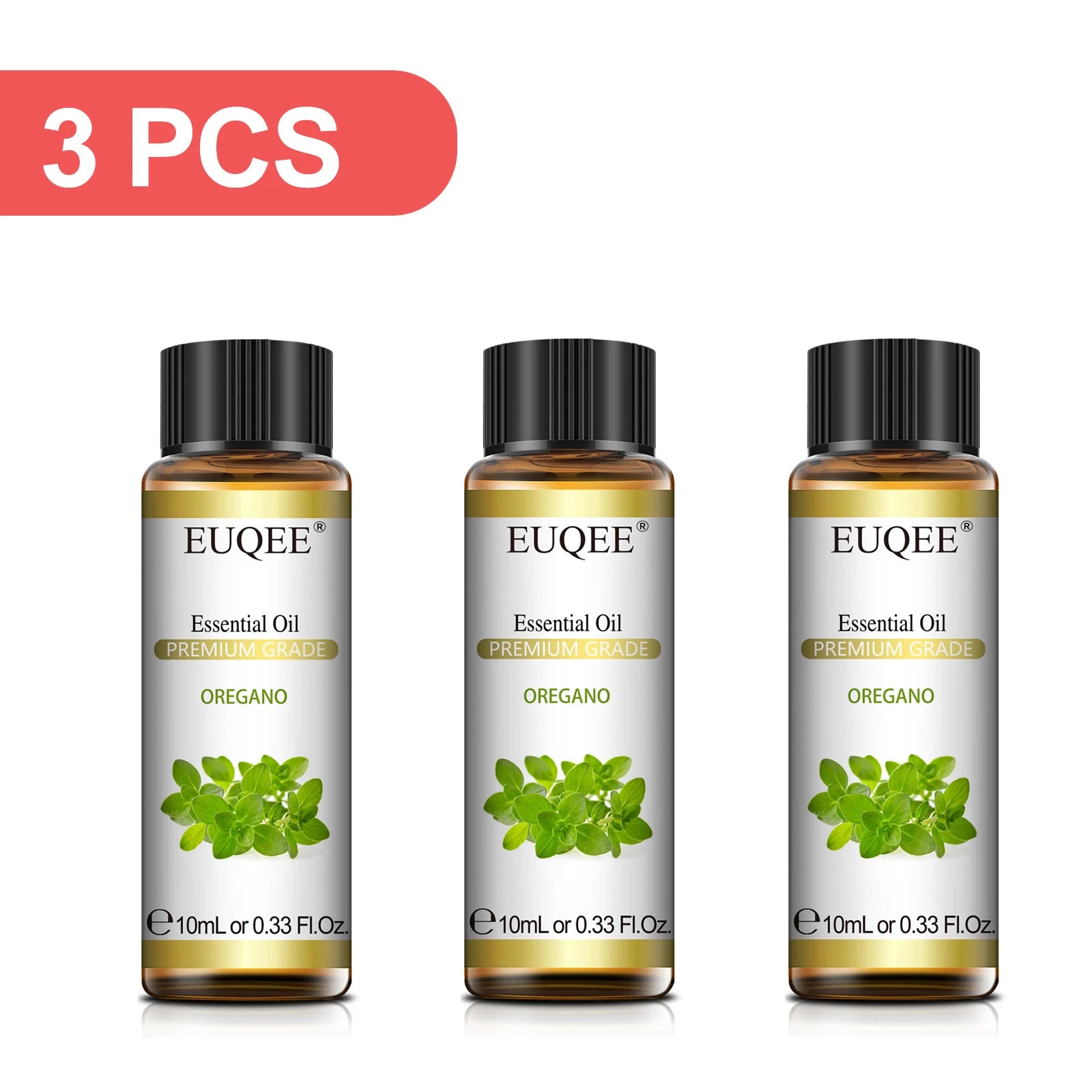 EUQEE 3-Piece Essential Oil Set, 10ml