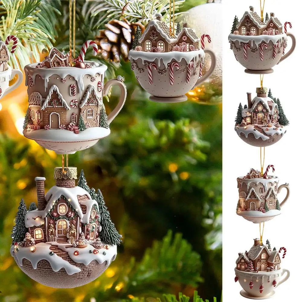 Christmas Coffee Cup Ornaments