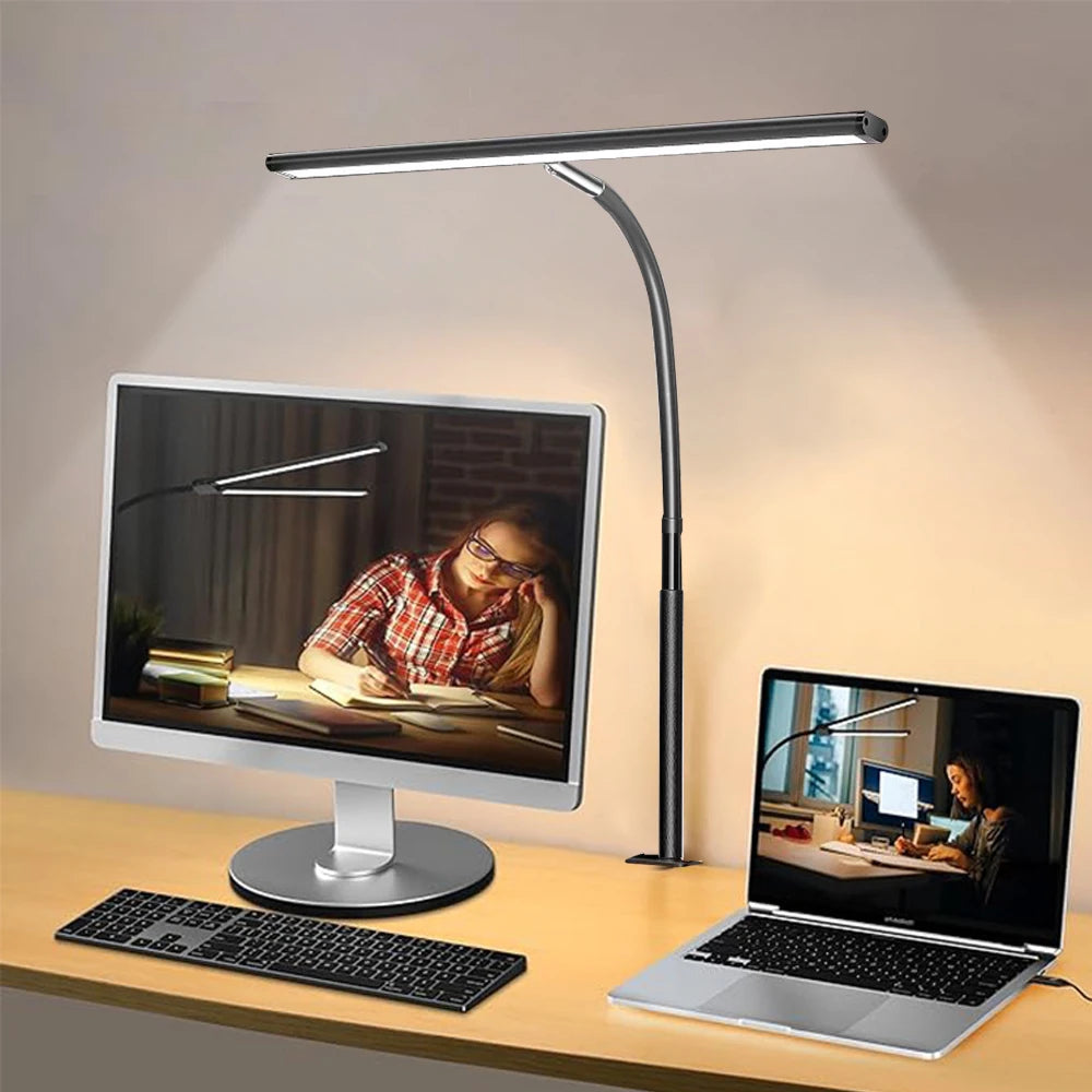 24W Ultra Bright LED Desk Lamp with Clamp