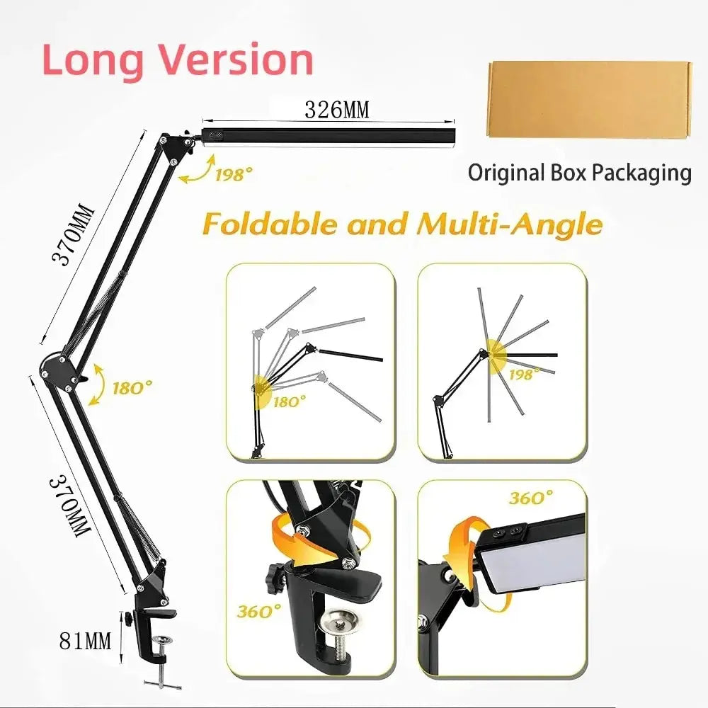 LED Clip-On Folding Desk Lamp