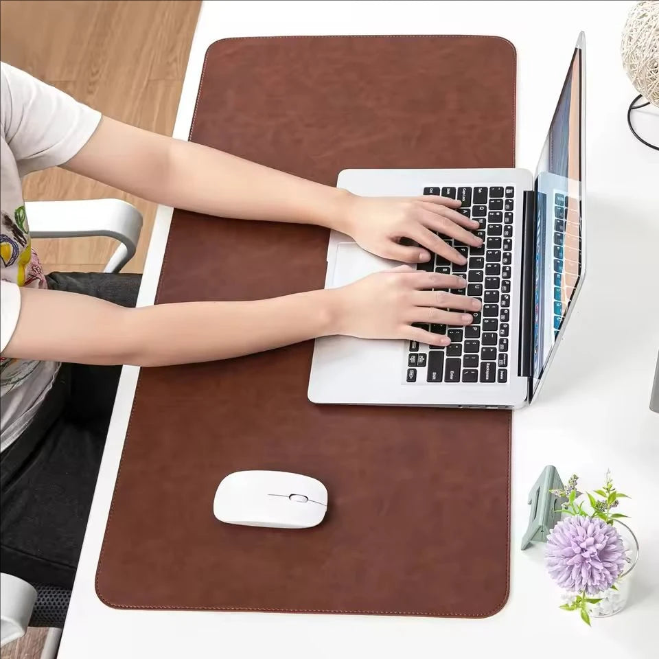 Waterproof PU Leather Desk Mat & Mouse Pad