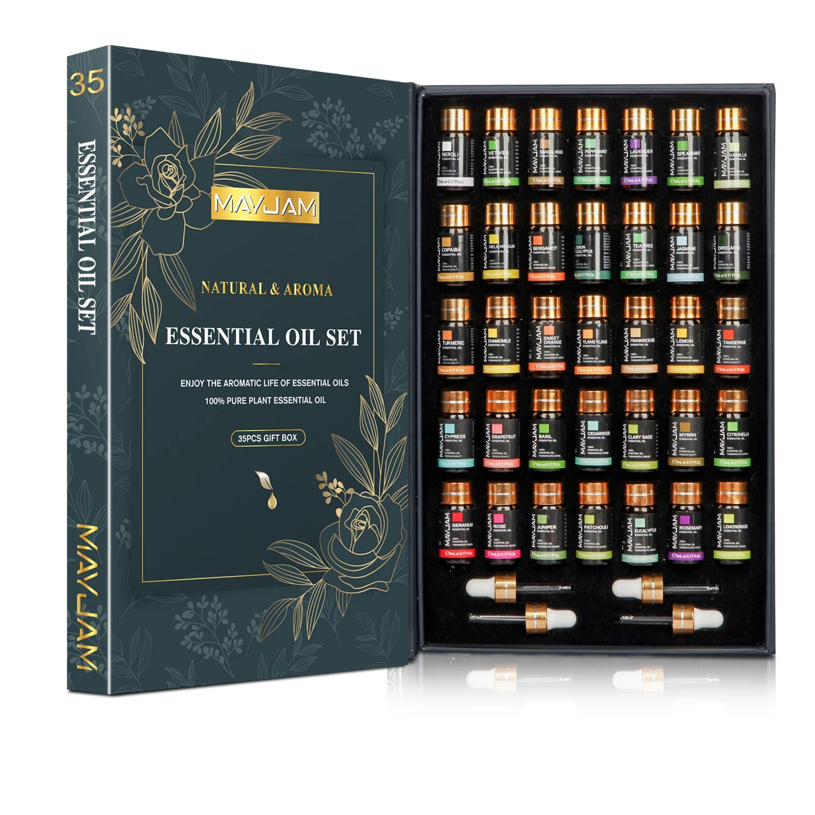 MAYJAM 35pcs Essential Oils Set