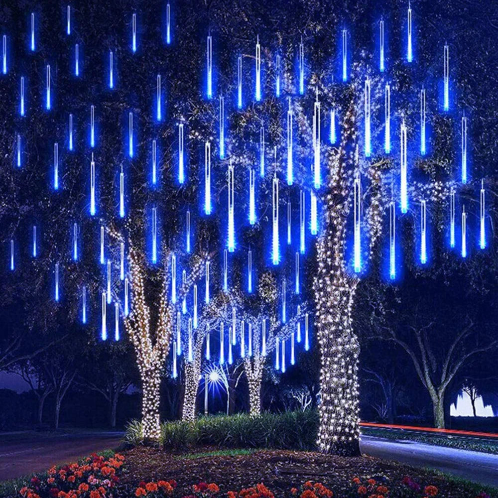 LED Meteor Shower Rain String Lights